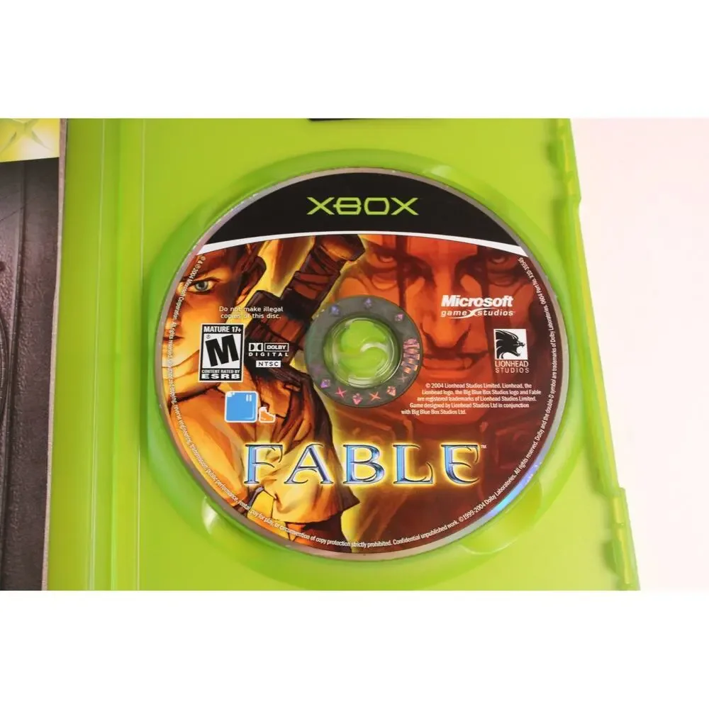 Fable (Original Xbox) Black Label, CIB Complete, Tested/works